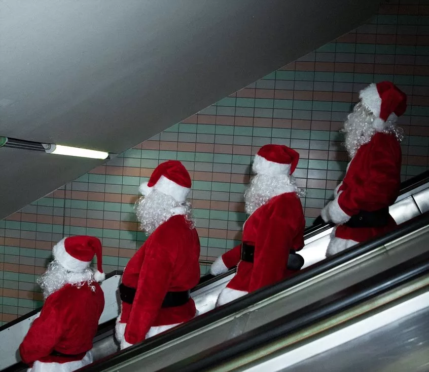 Jullåt med ljud från kollektivtrafiken