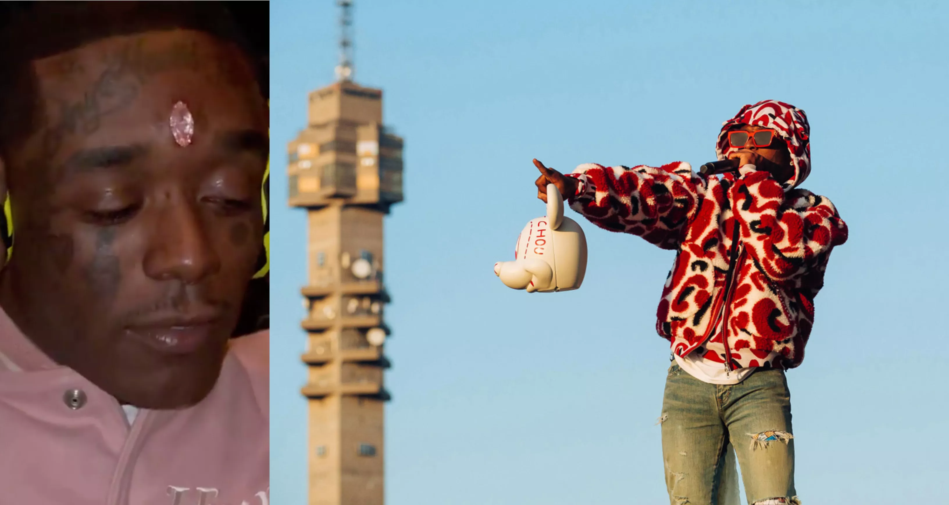 Rapper får piercet panden med diamant til 150 millioner