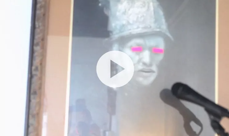 Se Arcade Fire-sanger som syngende maleri