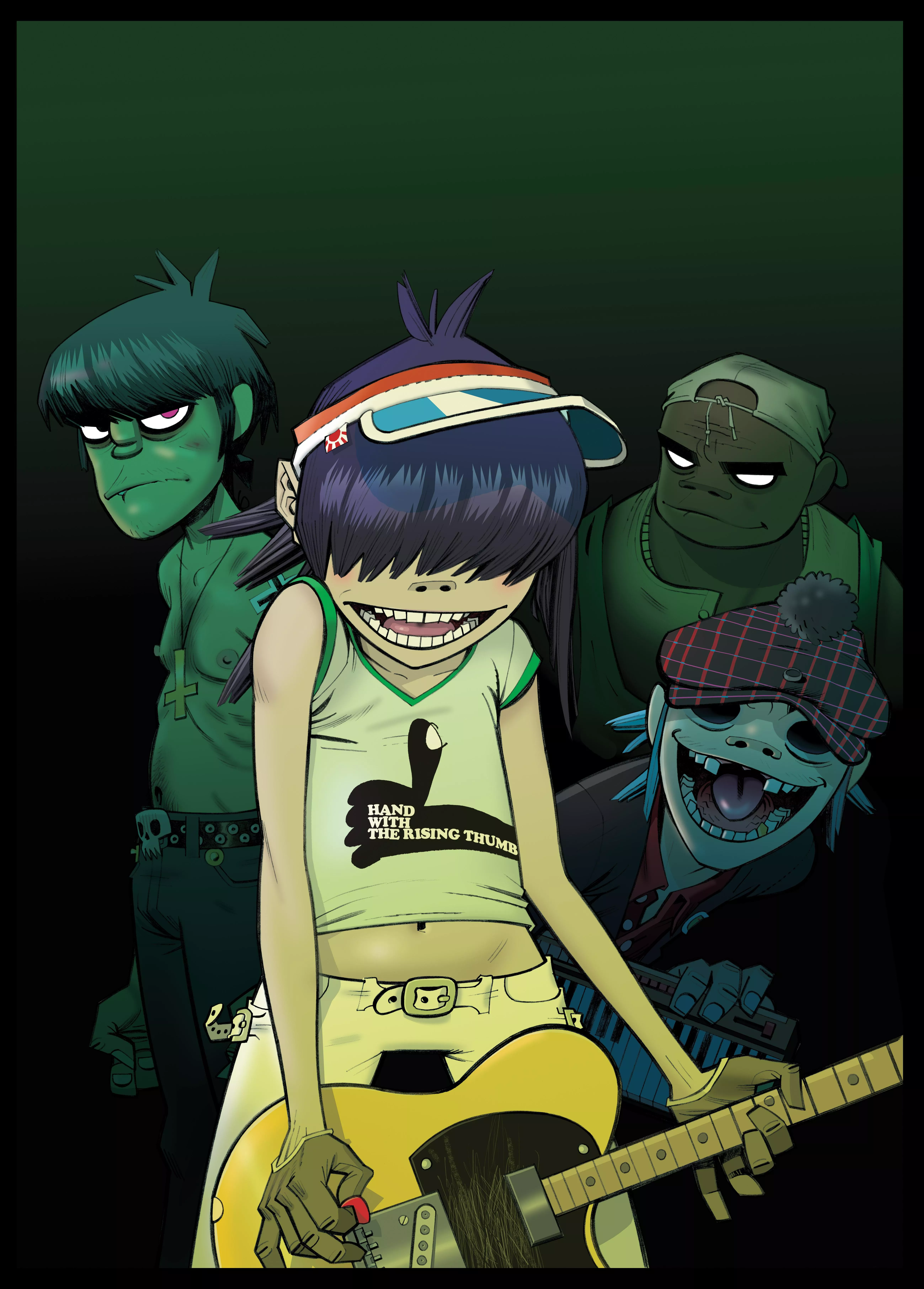 Gorillaz præsenterede stjernerække på Glastonbury