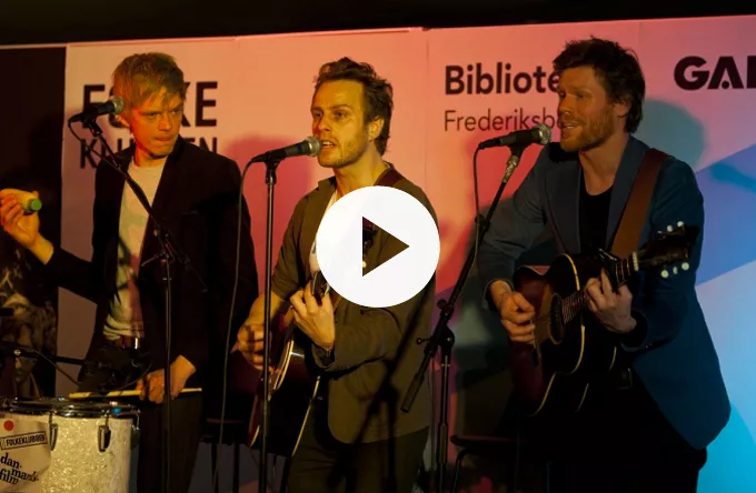 Tv-reportage: Folkeklubben giver to numre til GAFFA Library Sessions