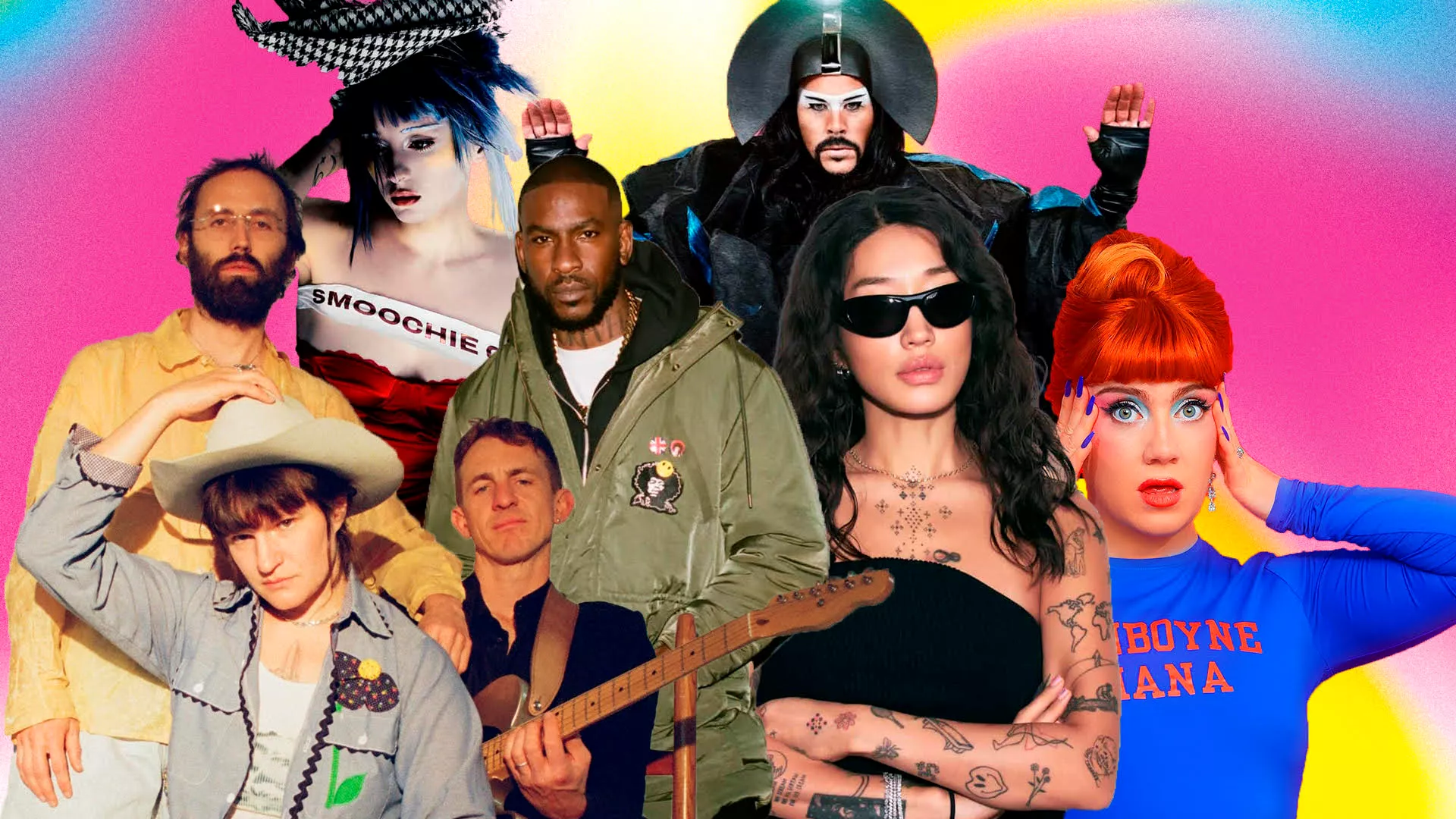 På billedet: Big Thief (Alexa Viscius), Empire Of The Sun (NorthSide), Peggy Gou (NorthSide, Skepta (Henry Goodfellow), Ashnikko (NorthSide), CMAT (Sarah Doyle)