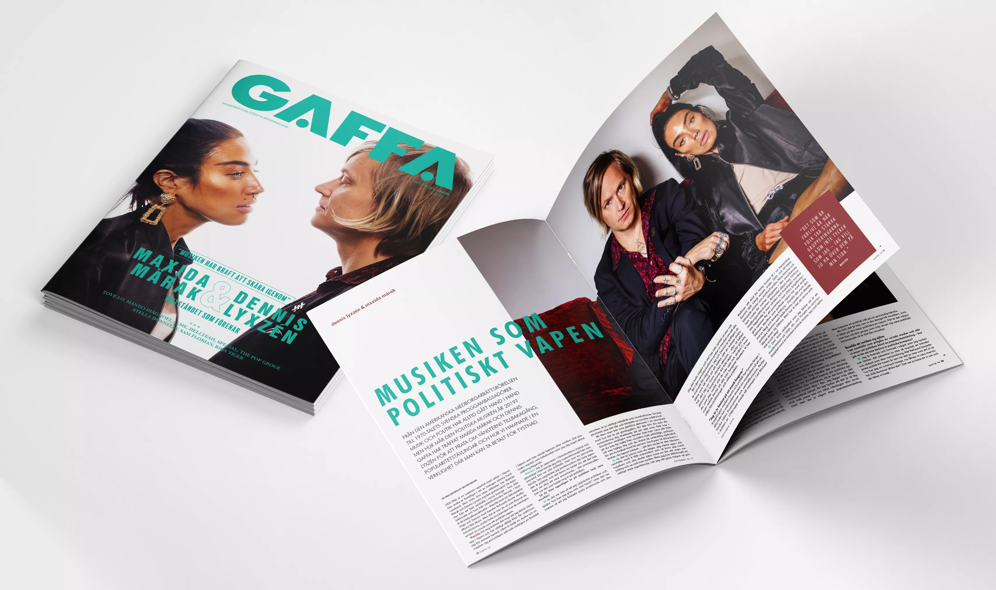 Maxida Märak och Dennis Lyxzén snackar politisk aktivism – nytt GAFFA-nummer ute nu!