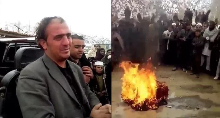 VIDEO: Taleban brænder instrumenter – musiker i tårer