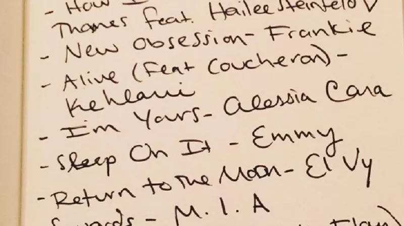 Taylor Swift hyllar svenska artister i handskriven lista