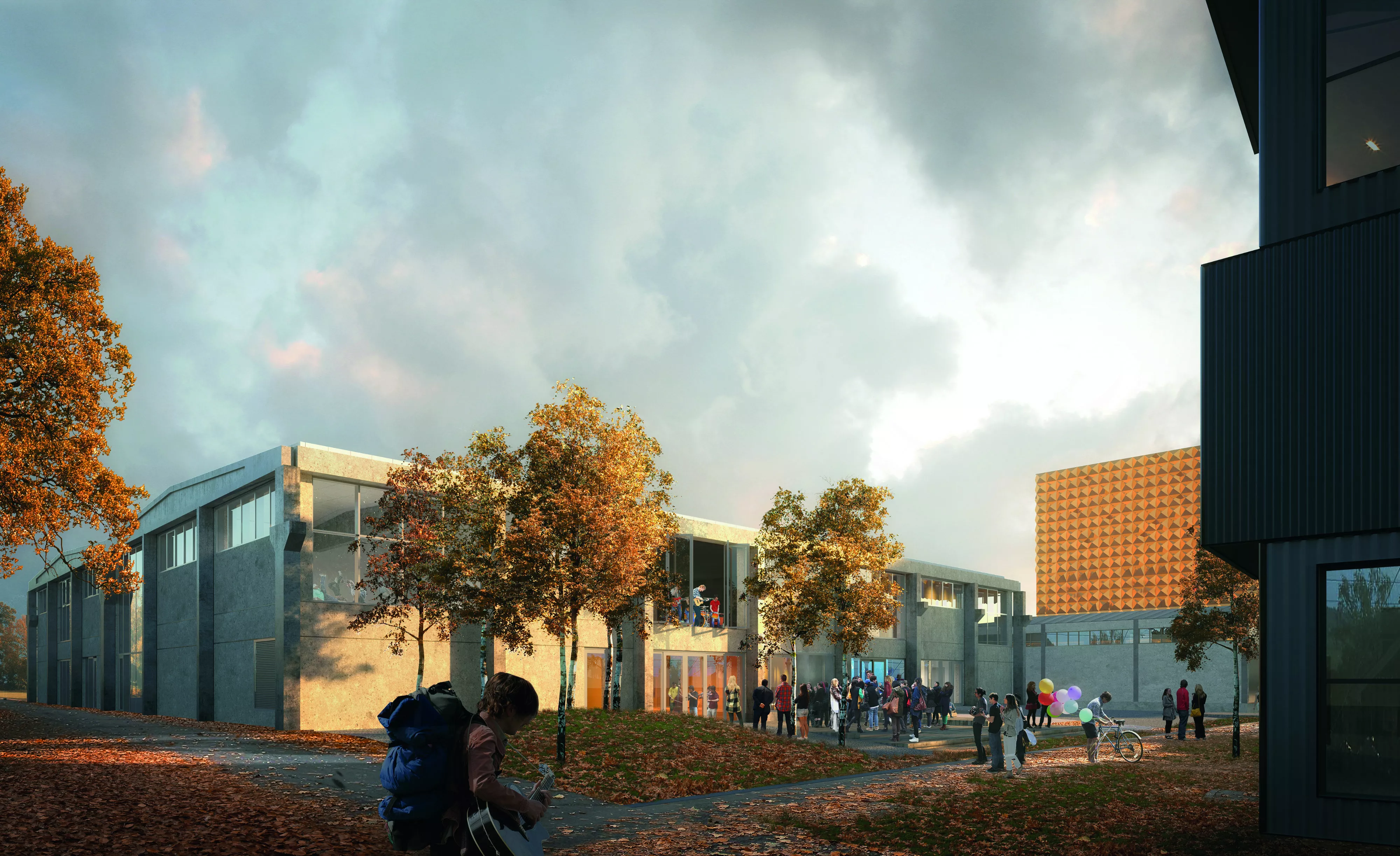 Roskilde Festival Højskole har taget første spadestik