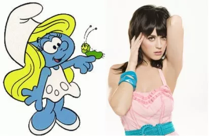 Katy Perry lægger stemme til Smølfine