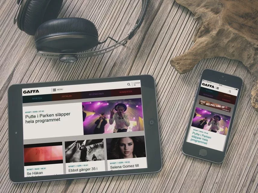 GAFFA lanserar ny mobilvänlig sajt