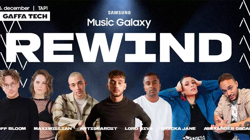 Spændende kunstnere på årets sidste Samsung Music Galaxy-koncert