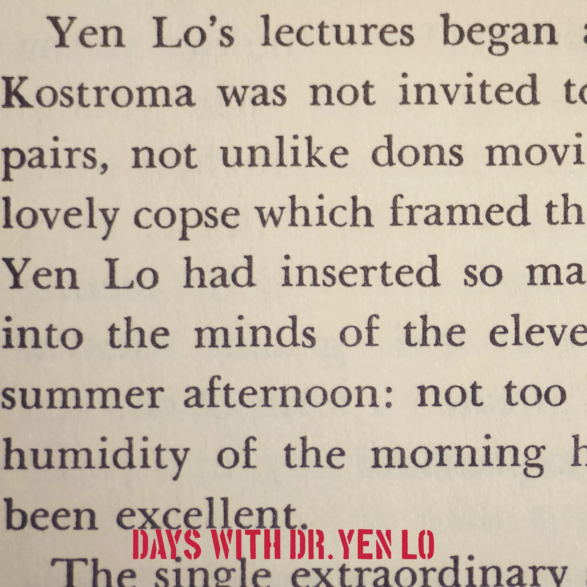 Days With Dr. Yen Lo - Ka & Preservation