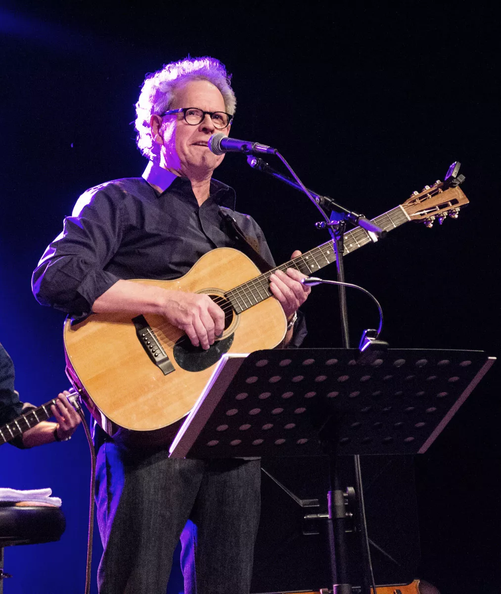 Søren Kragh-Jacobsen på scenen i Aarhus, februar 2014.