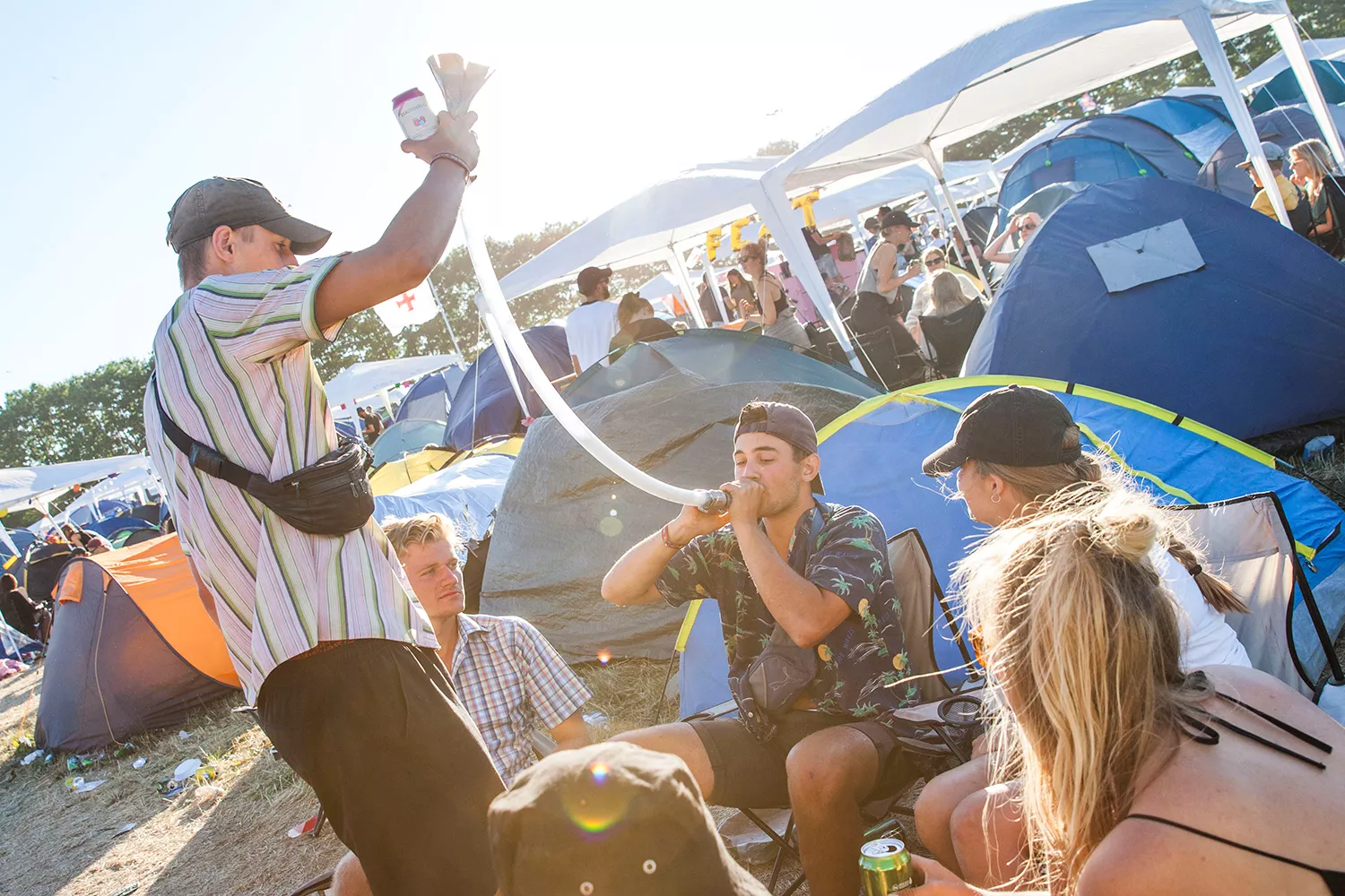 Stor fotoserie: Det søde lejrliv på Roskilde