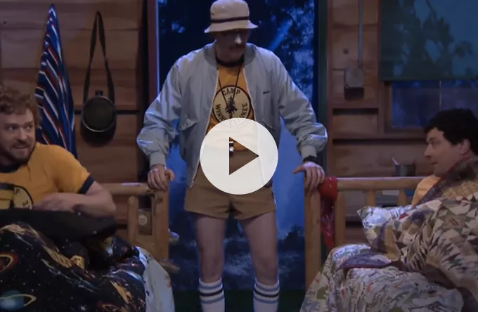 Se Justin Timberlake og Jimmy Fallon på sommerlejr