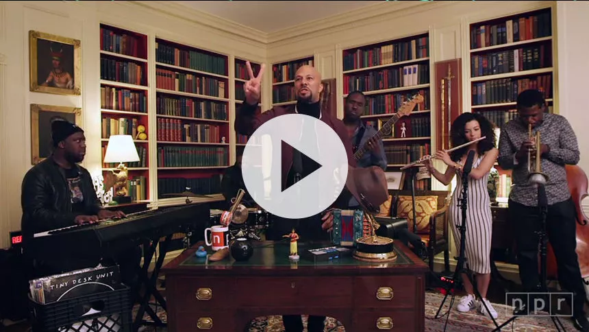 Se Common give jazzet koncert i Det Hvide Hus