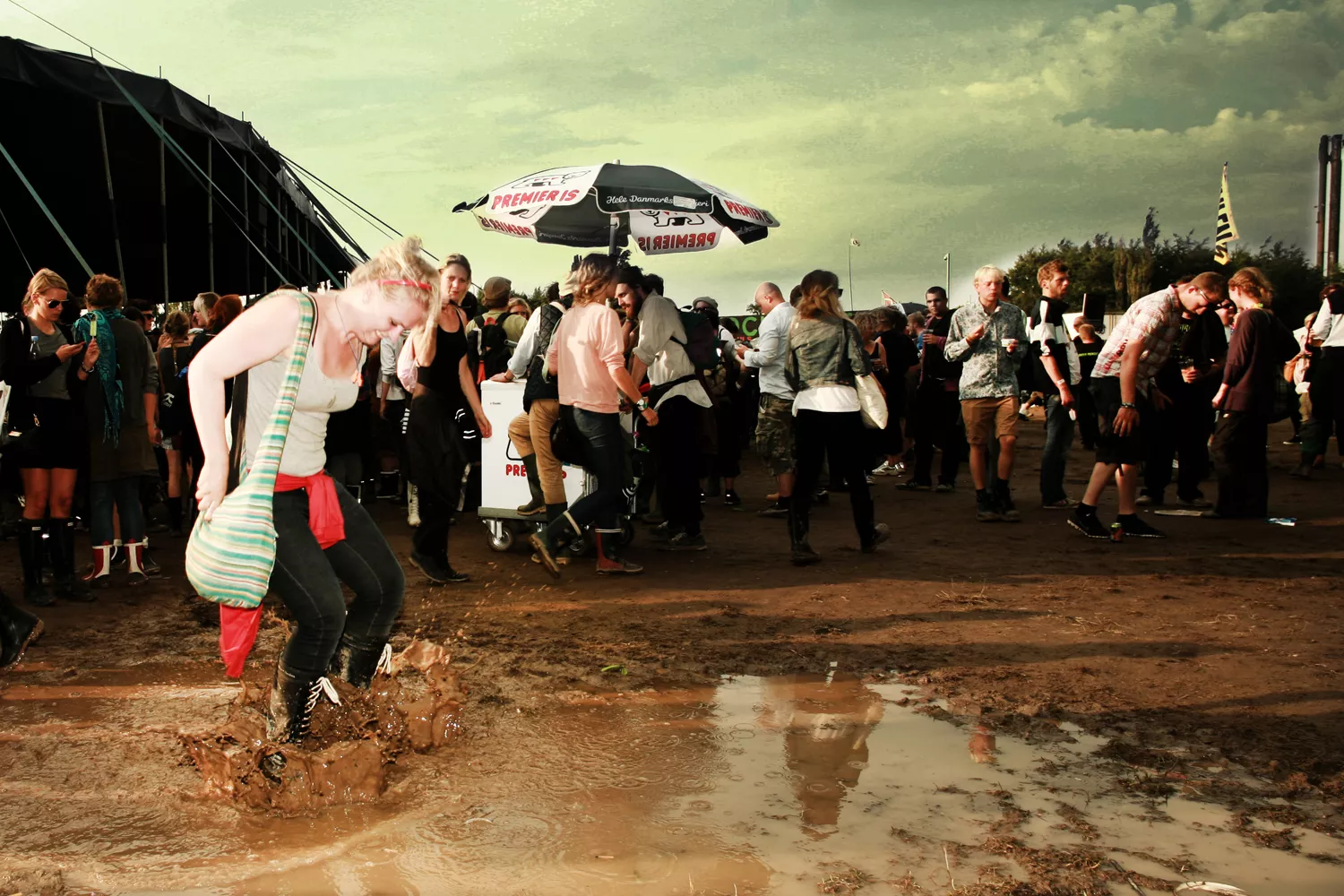 Våd lørdag på Roskilde