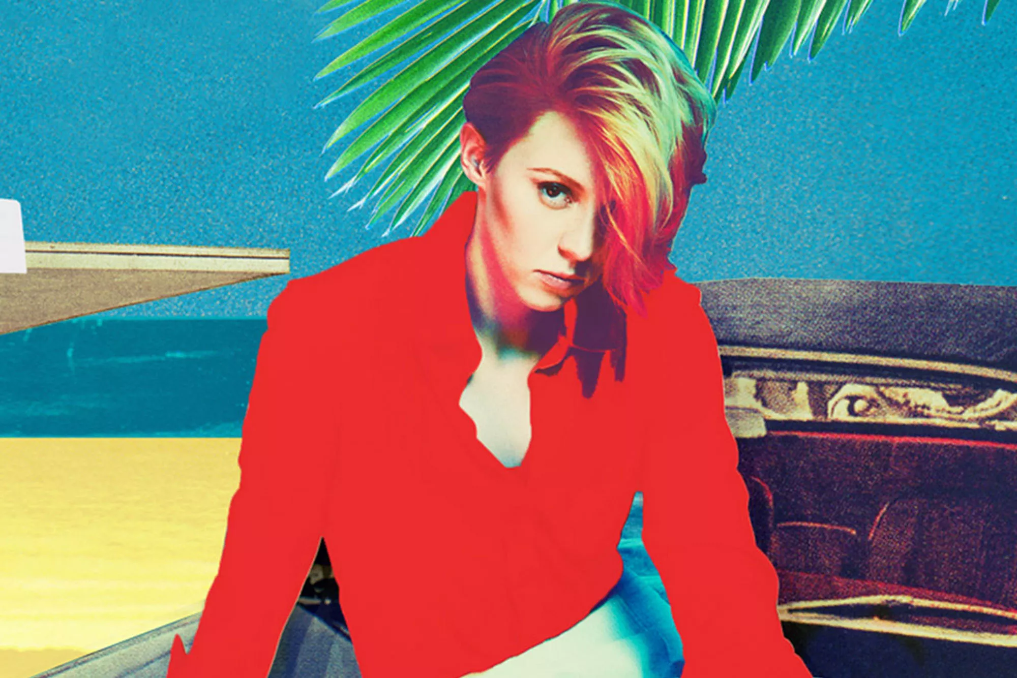 La Roux slenger med leppa mot Kanye West