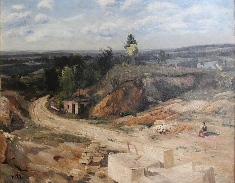 "Stenbrottet vid Oise II" av Carl Fredrik Hill.