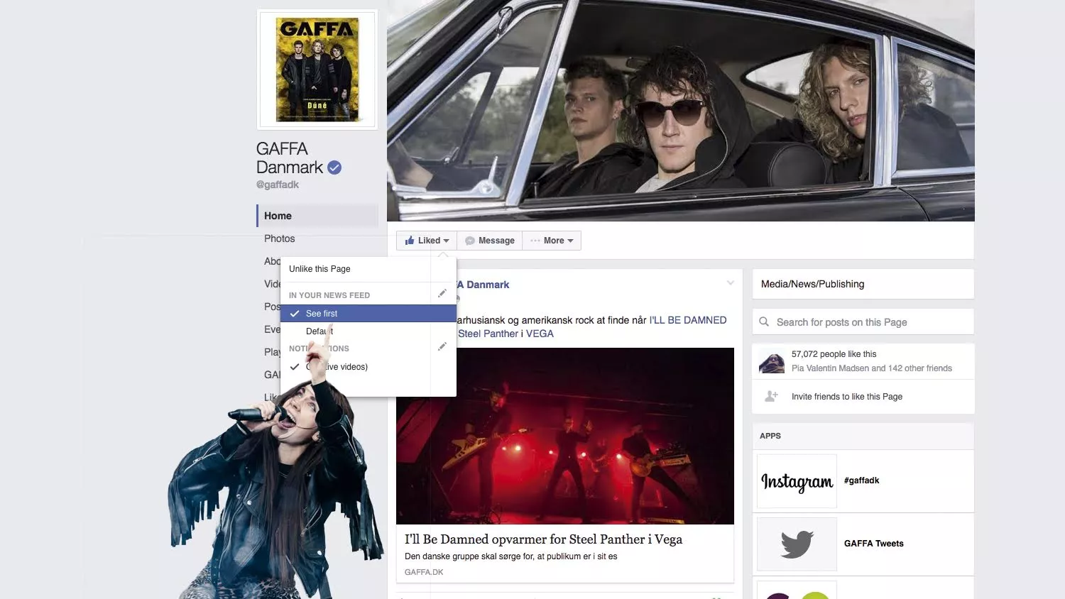 Få GAFFAs nyheder tilbage i dit Facebook-feed