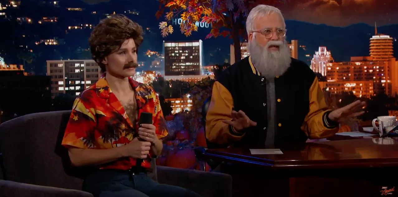 Se utkledd Dave Grohl delta i Frost-og-Metallica-medley