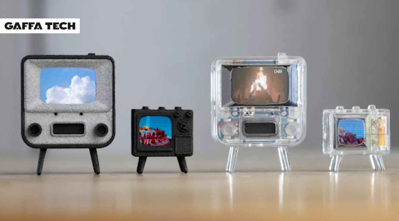 Tv-skærmen skrumper ind til en tomme