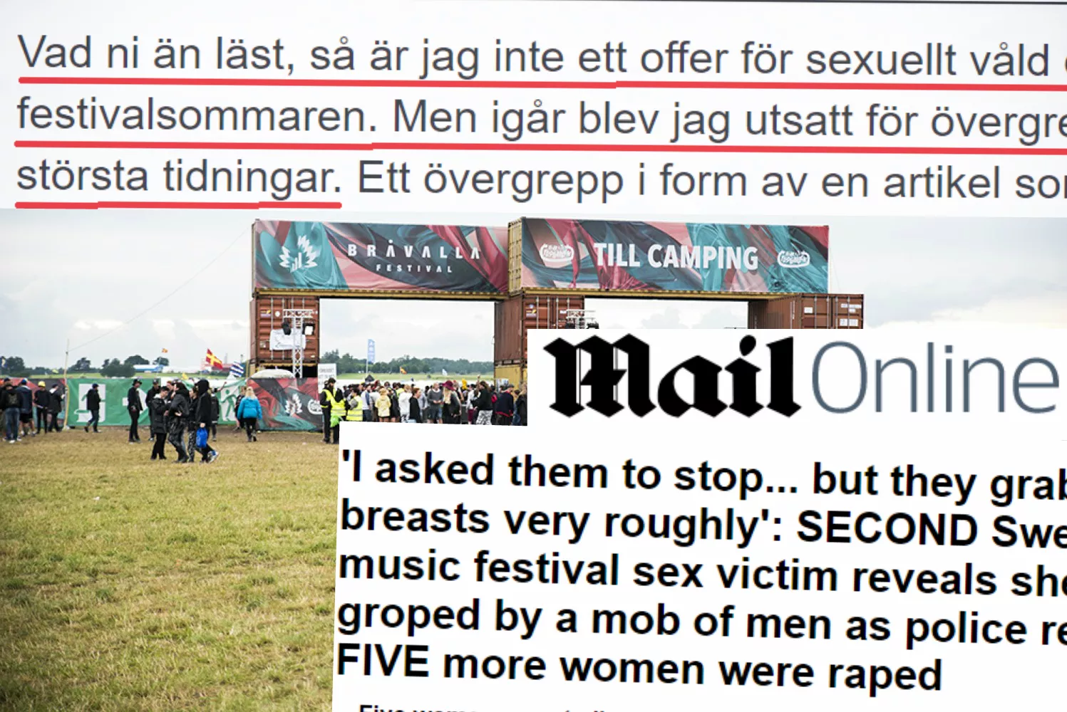"Jag är inte ett offer för sexuellt våld den här festivalsommaren"