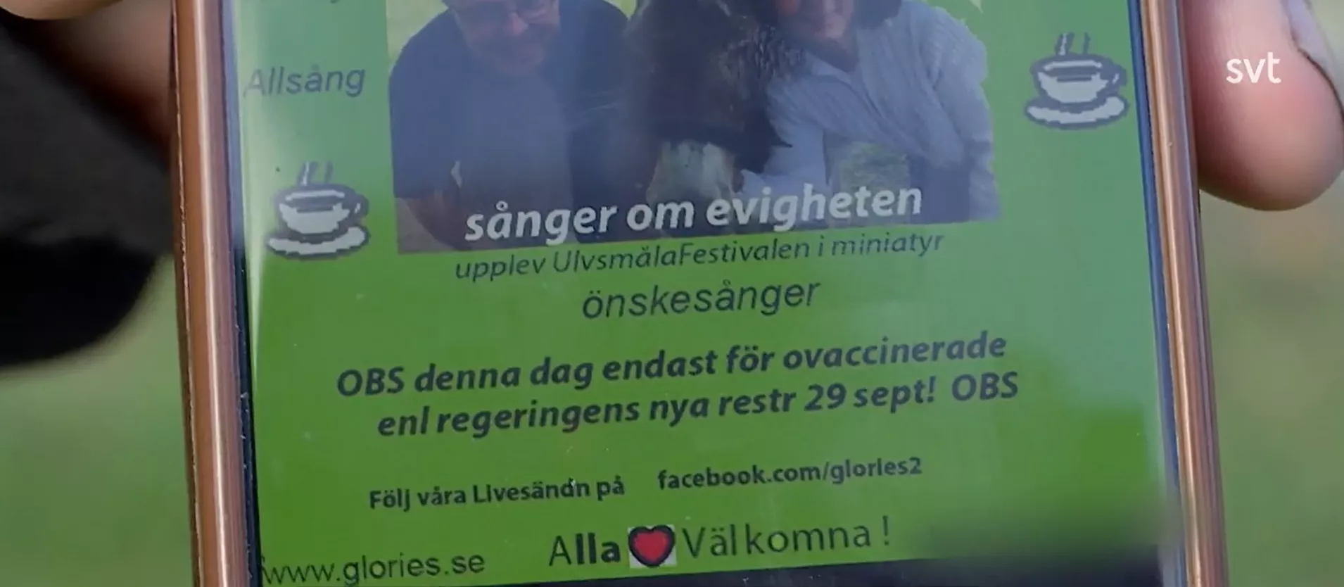 Enbart ovaccinerade tillåts när konserter hålls av dansbandsduo