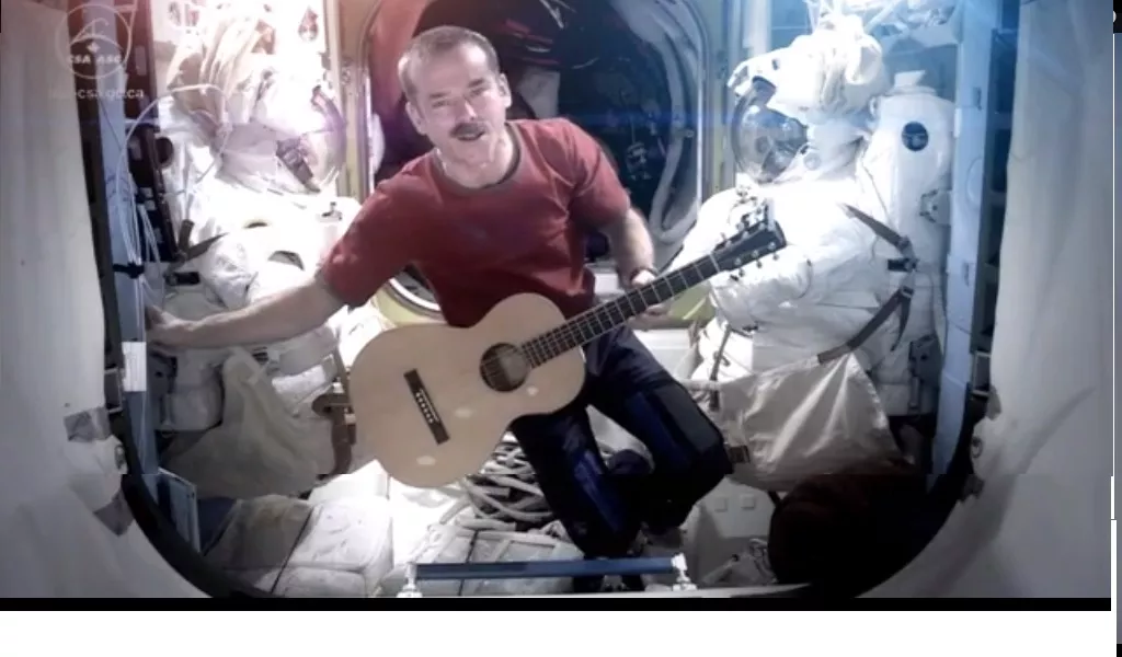 Spelade in musikvideo − i rymden