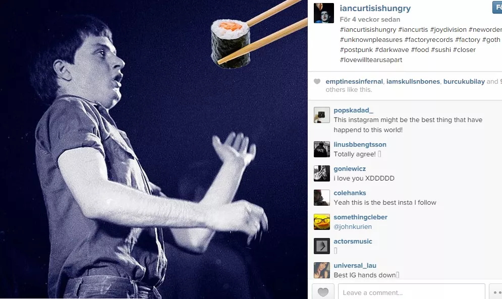 Ian Curtis er sulten - se bildene som gjør suksess