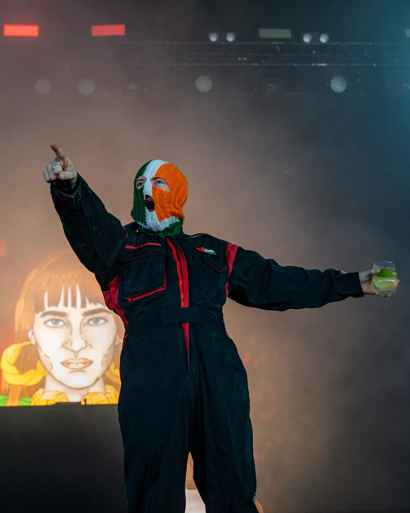 Kneecap under en konsert i Danmark i juni.
