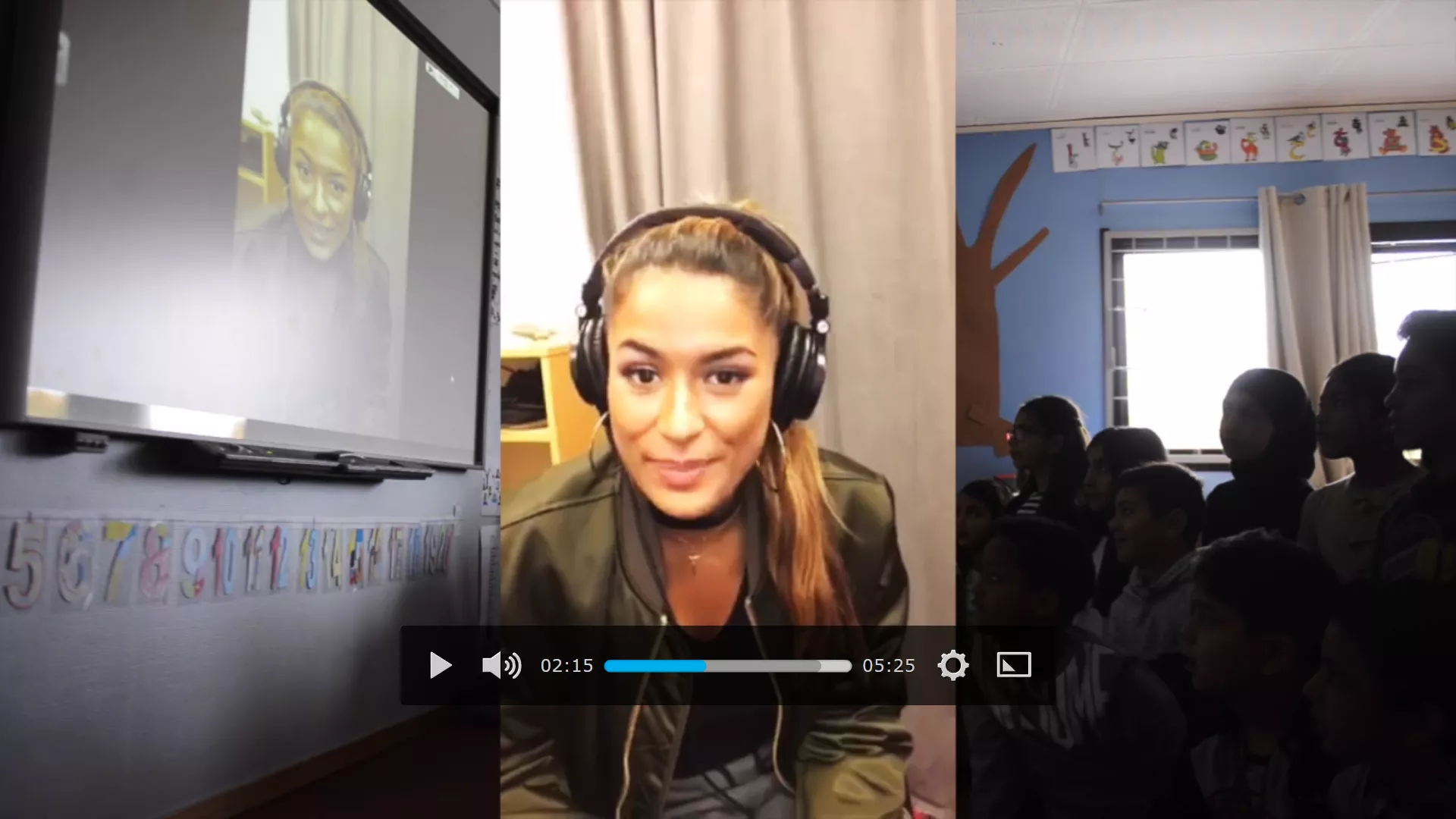 Svensk hiphop-stjärna överraskar elever med en personlig hälsning