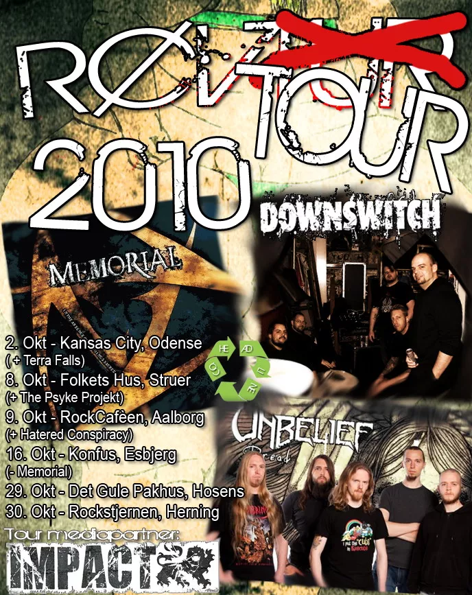 Tre danske metal-bands drager på turné