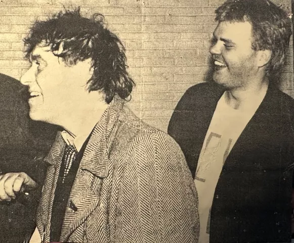 Billede af Kim Larsen og Henrik Hansen fra bogen Menneskeværk.