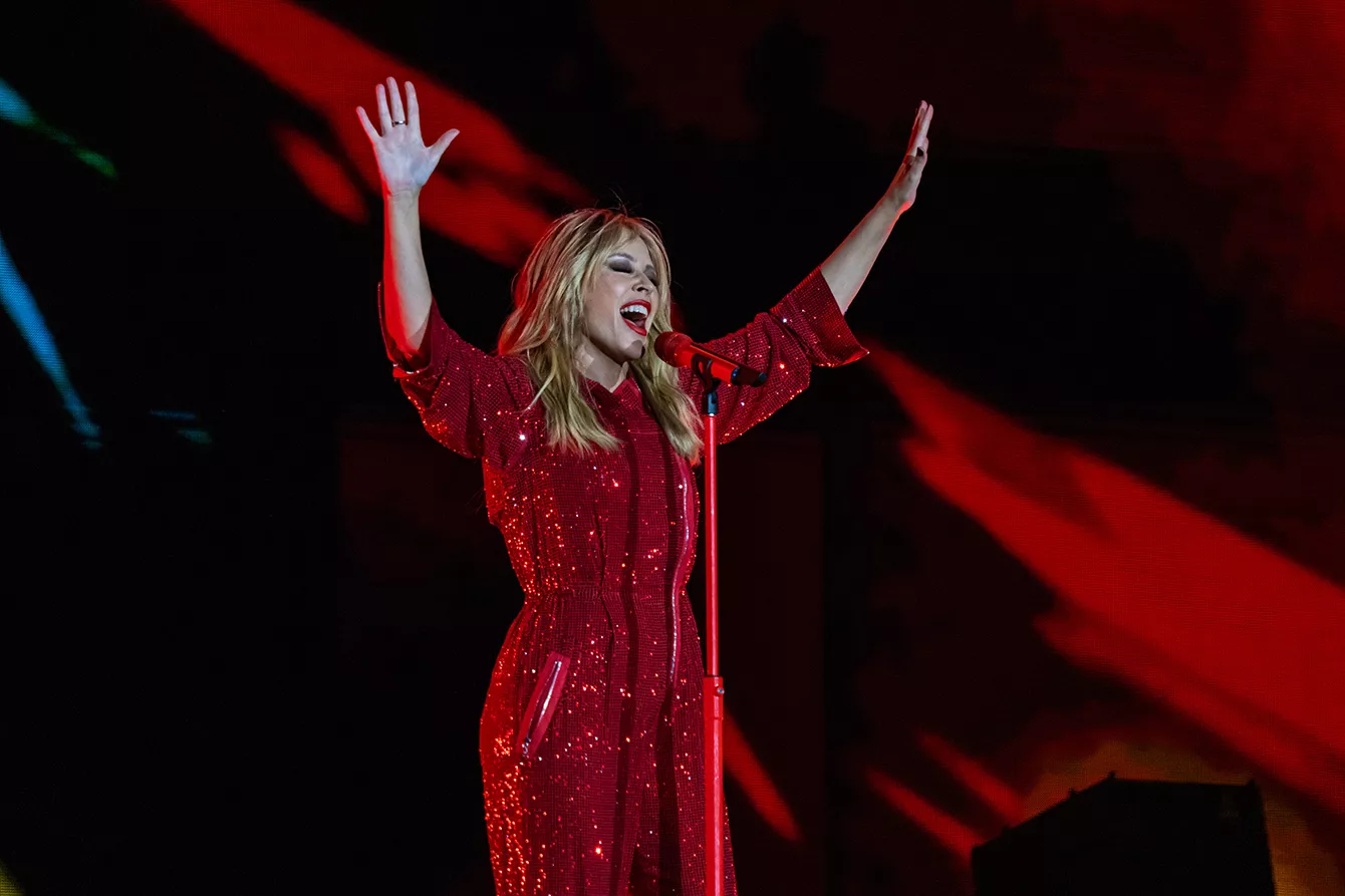 På fotoet: Kylie Minogue 