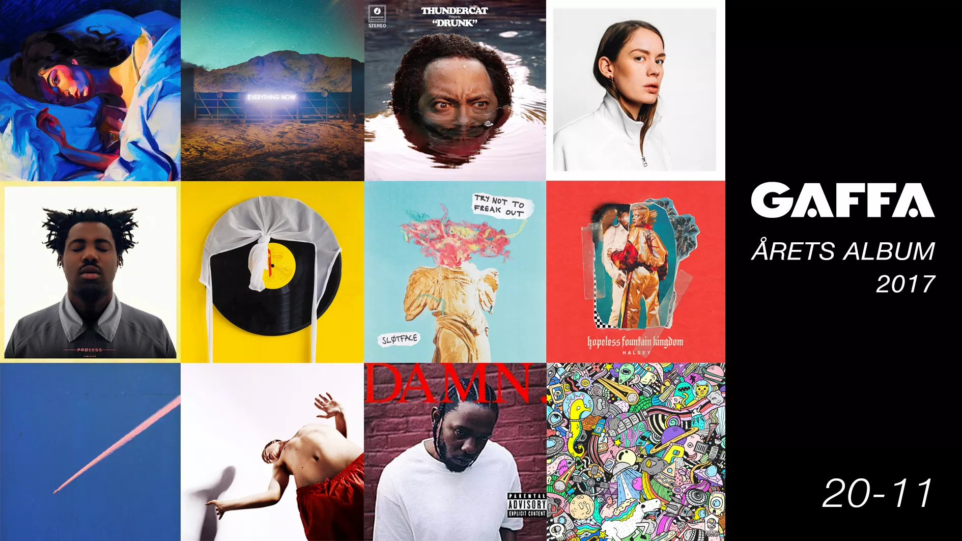 GAFFA-redaksjonen kårer årets beste album (20 - 11)