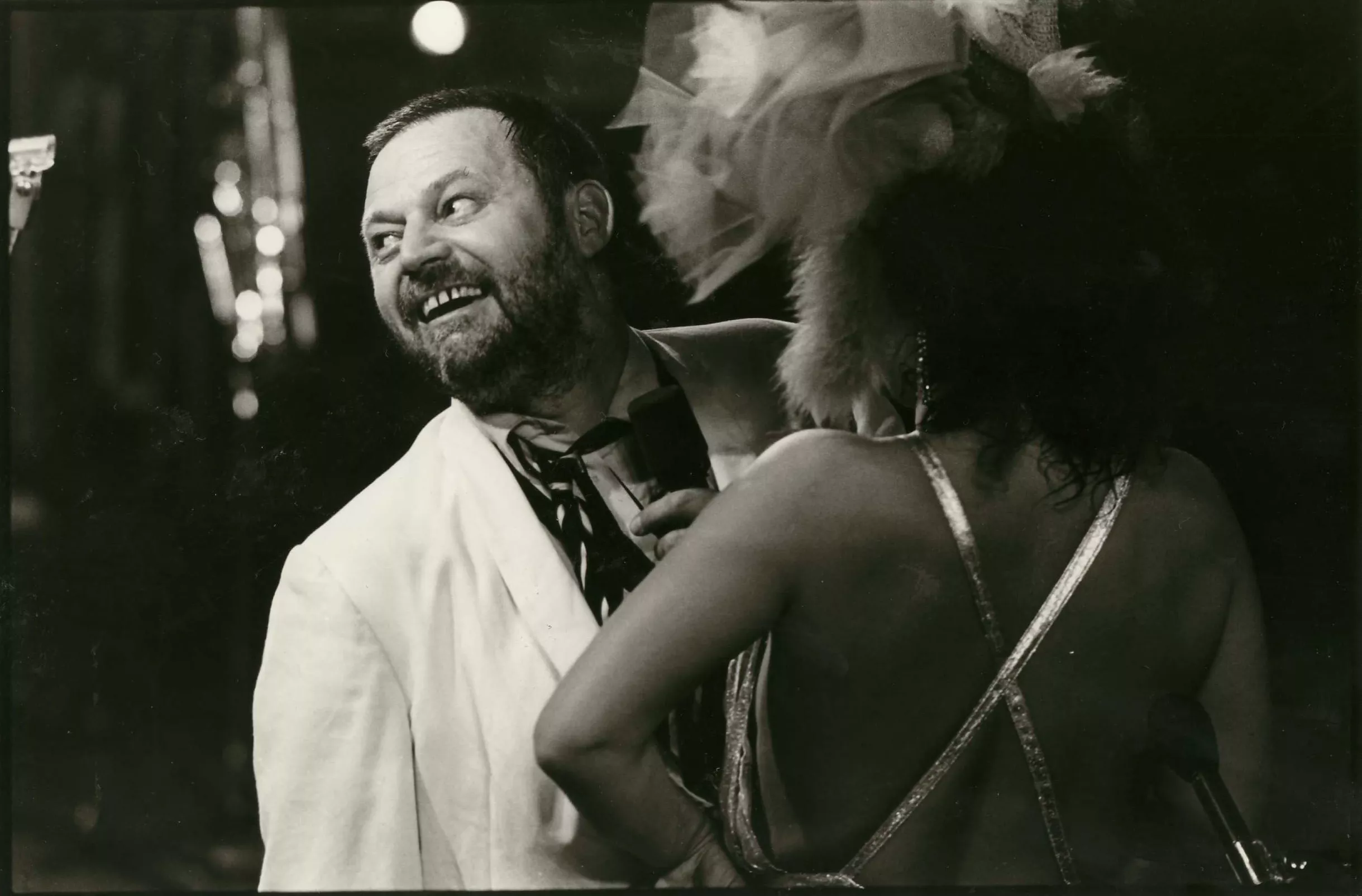 Troels Trier og Rebecca Brüel på scenen i Aarhus, 1985. Foto: Jan Jul