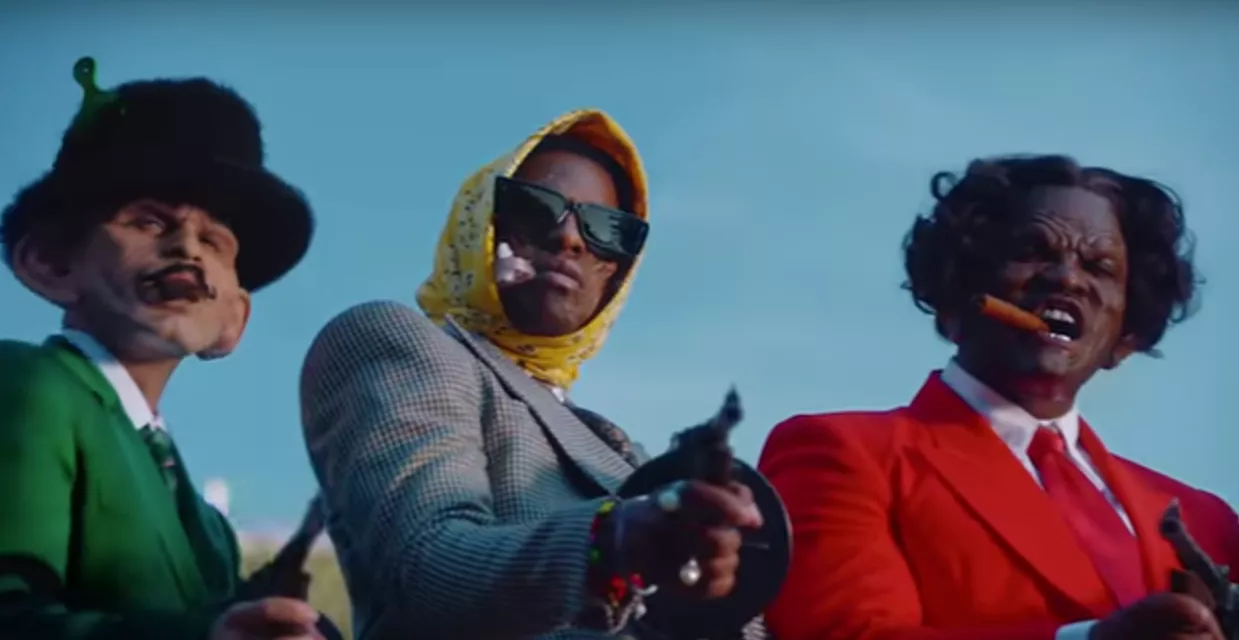 ASAP Rocky fremstiller politiet som grise i grotesk video