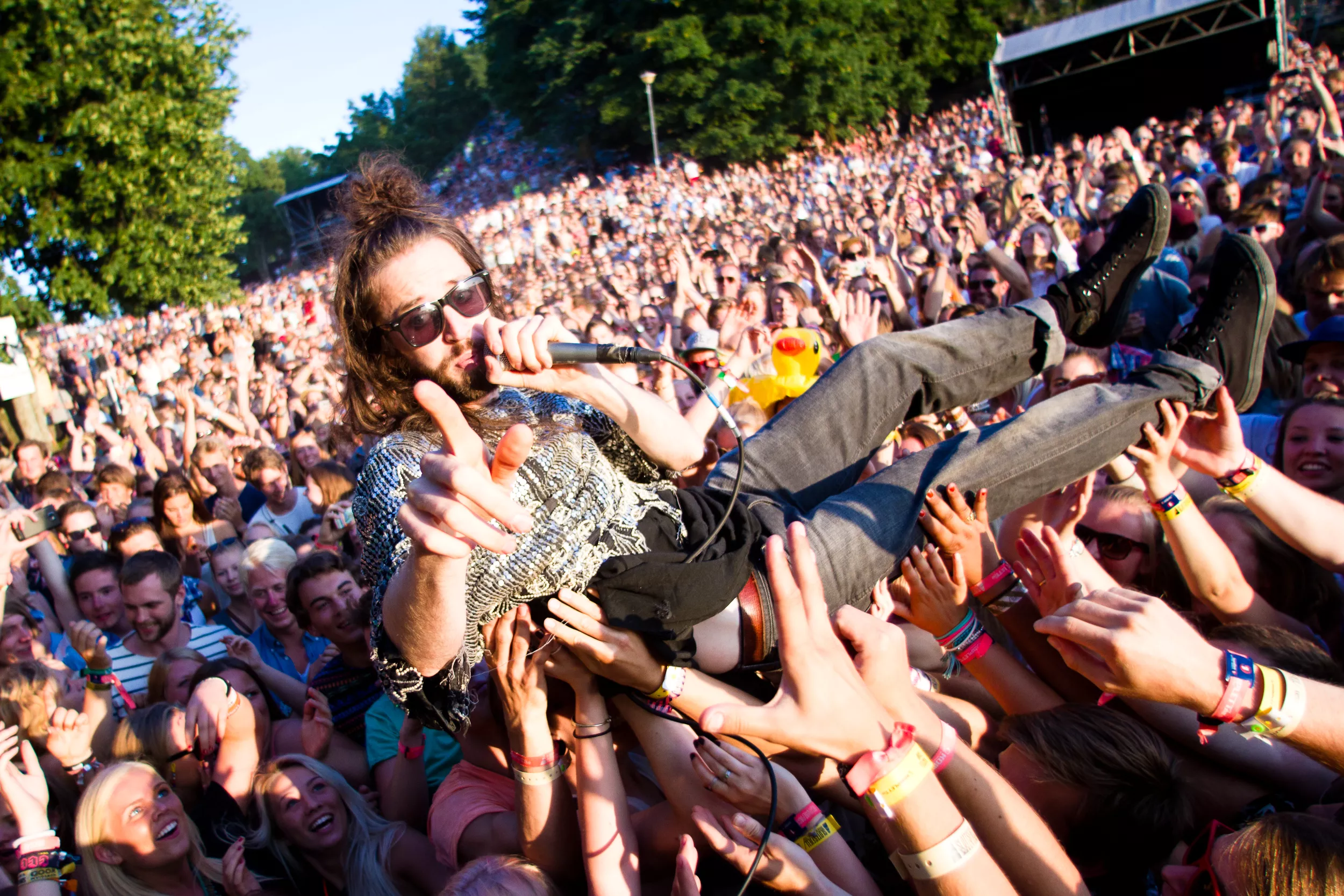 Crystal Fighters: Baglerscenen, Slottsfjell Festival
