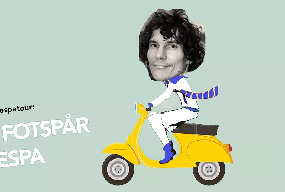 Kör vespa i Håkan Hellströms fotspår