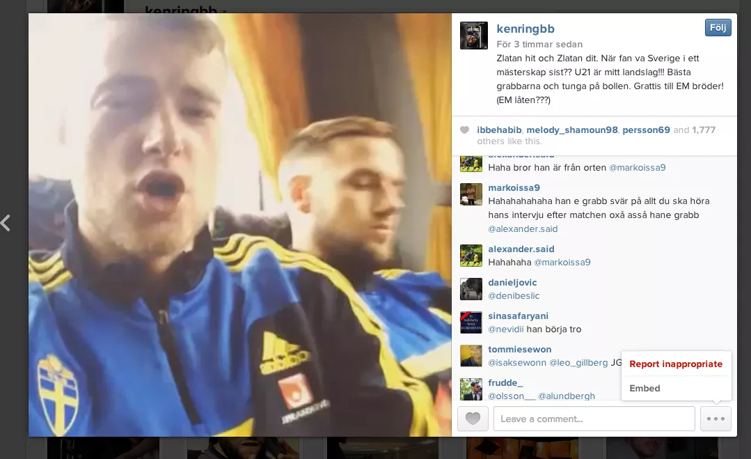 Se fotbollsstjärnan rappa Ken Ring-klassiker