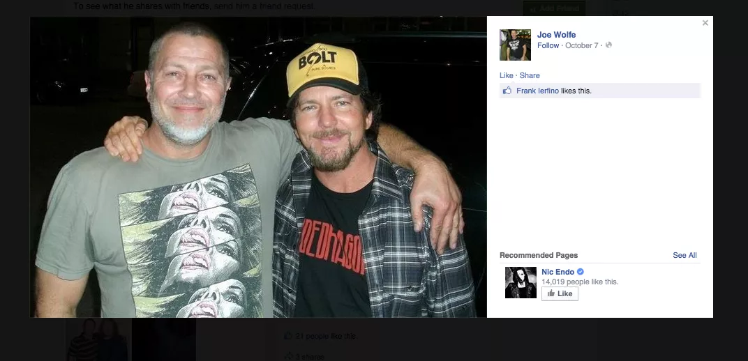 Eddie Vedder höll 22 år gammalt löfte