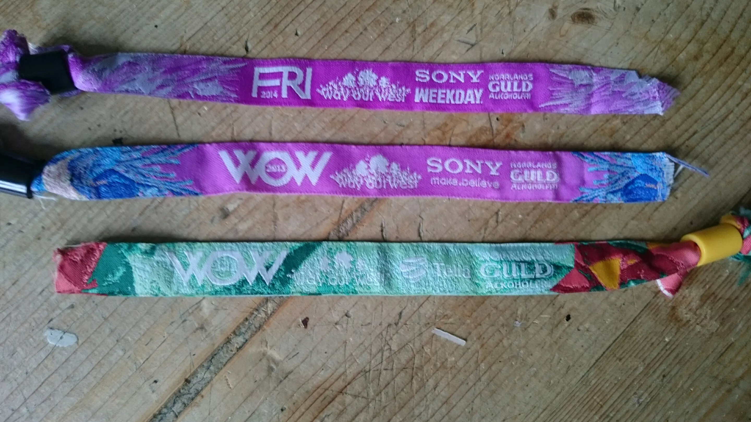 Så smutsigt är ditt festivalarmband