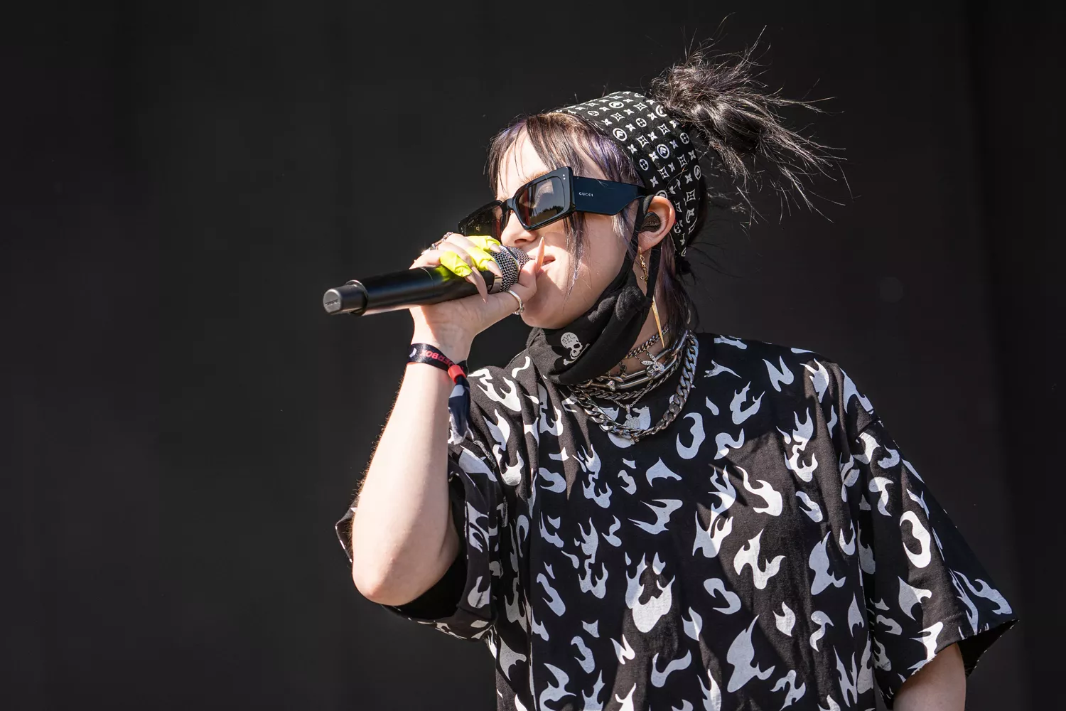"Ingen är illegal i ett stulet land", sade Billie Eilish i sitt tacktal.