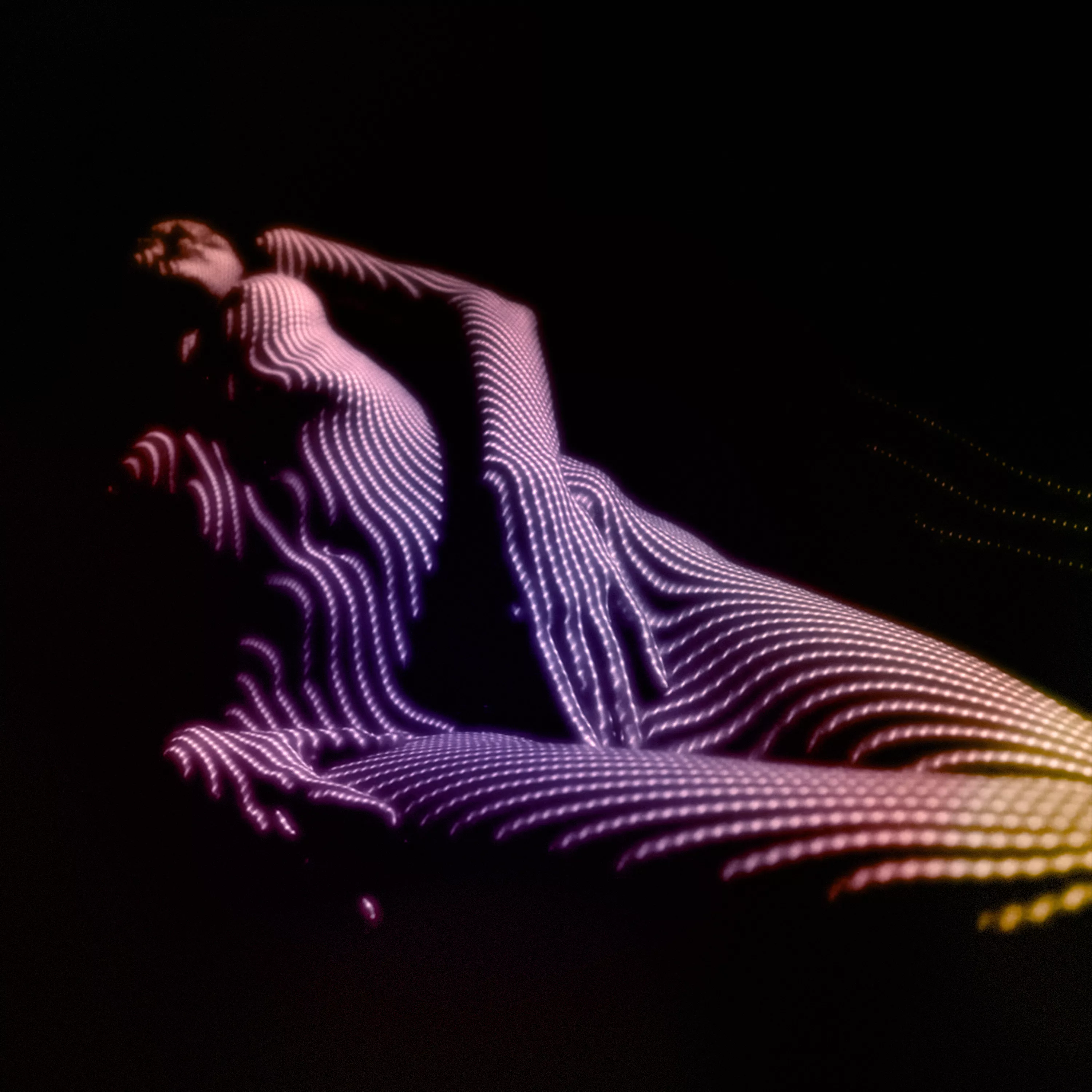 Elektronisk, futuristisk laserpop