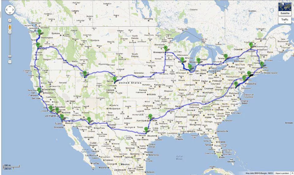 Alcoholic Faith Missions turnédagbog fra Amerika del 1