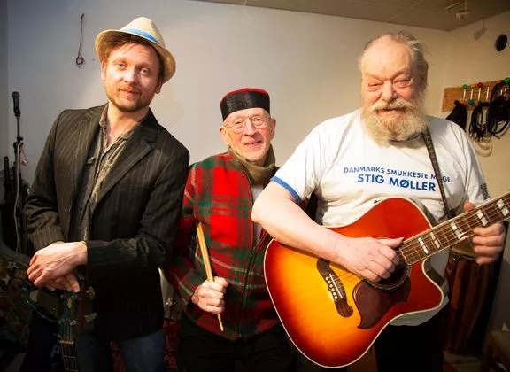 DUNHAMMERAFTNER: Danske tresser-veteraner spiller i Roskilde