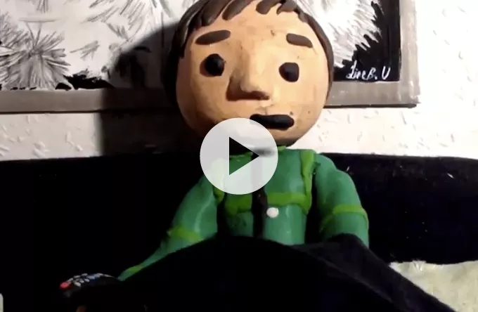 Se Per Vers video: lerfigurer gokker på livet løs