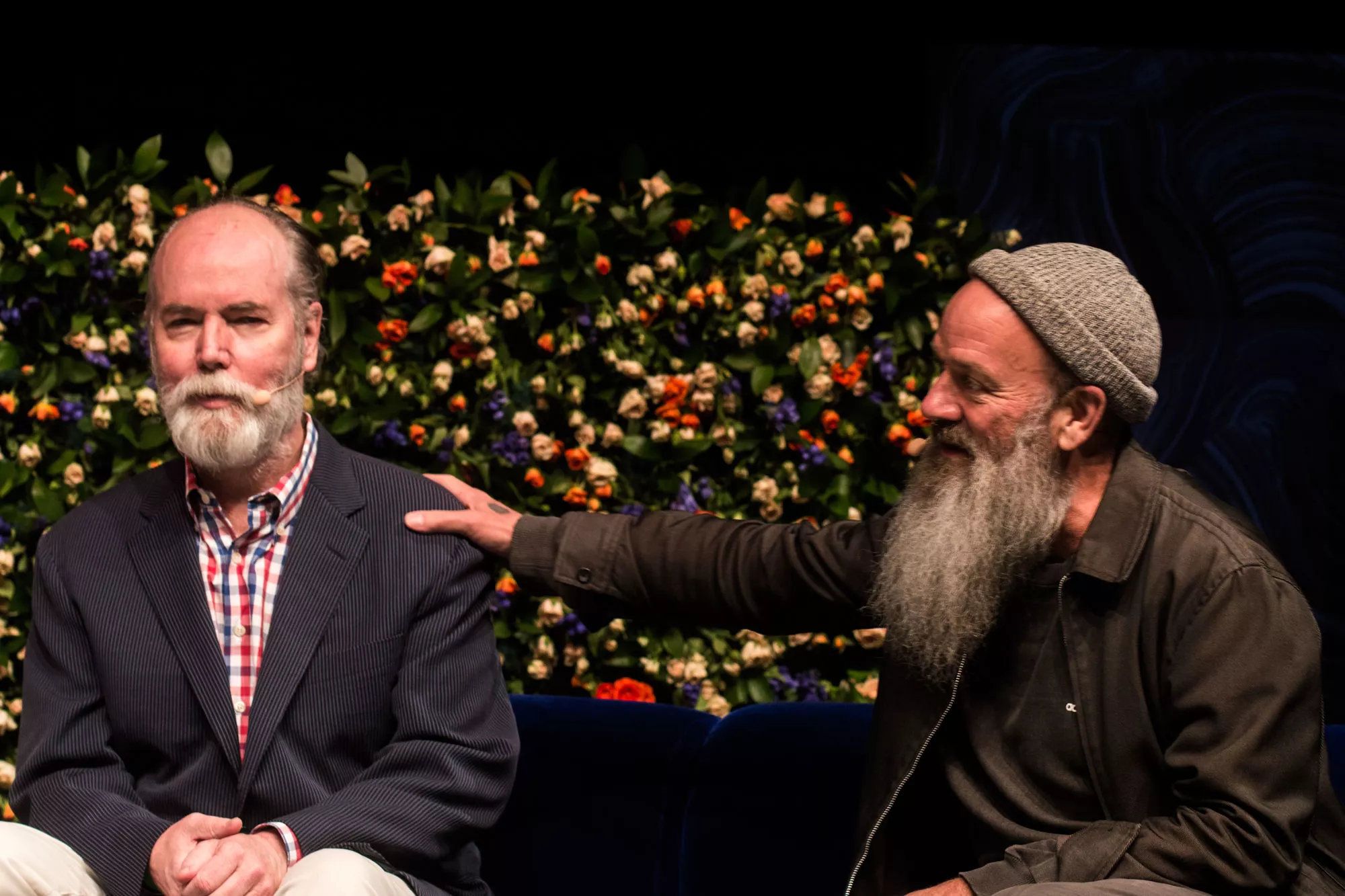 Michael Stipe og Douglas Coupland i samtale om tidens ego 