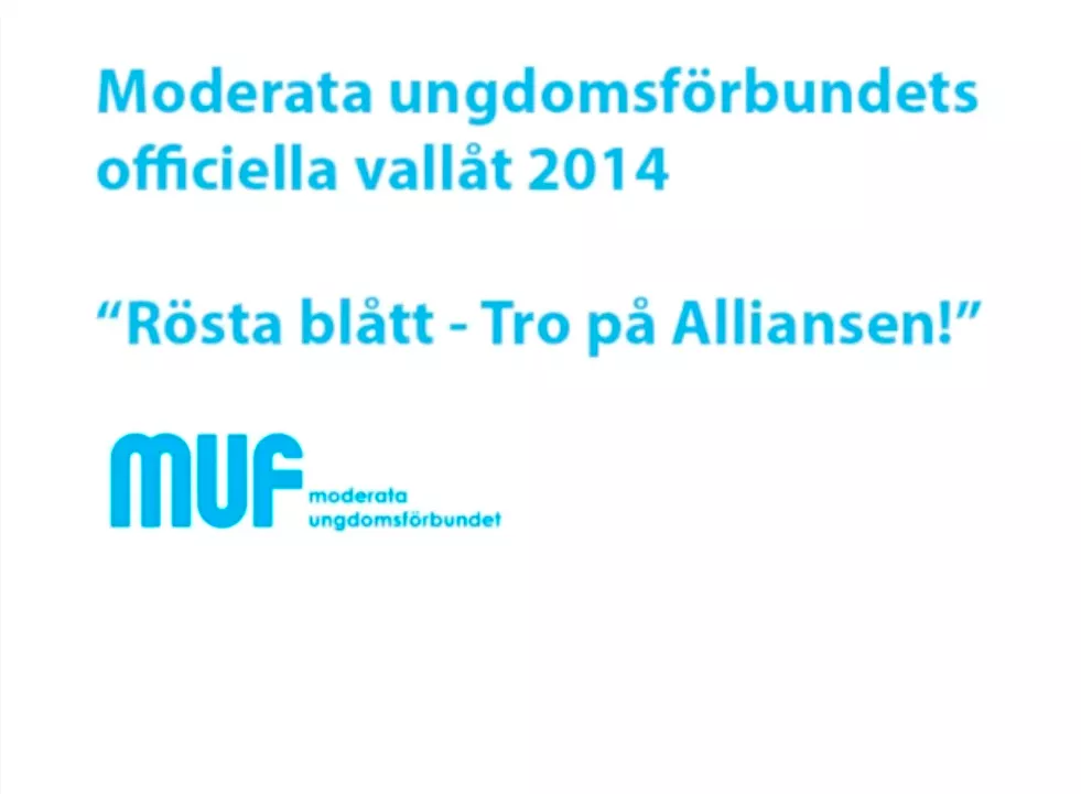 Här är MUF:s nya vallåt – eller?