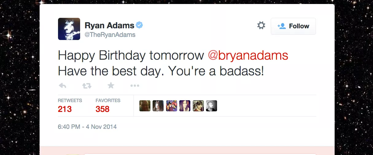 Kolla in Adams-killarnas grattismys på Twitter