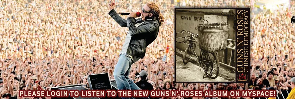 Hør Chinese Democracy på MySpace